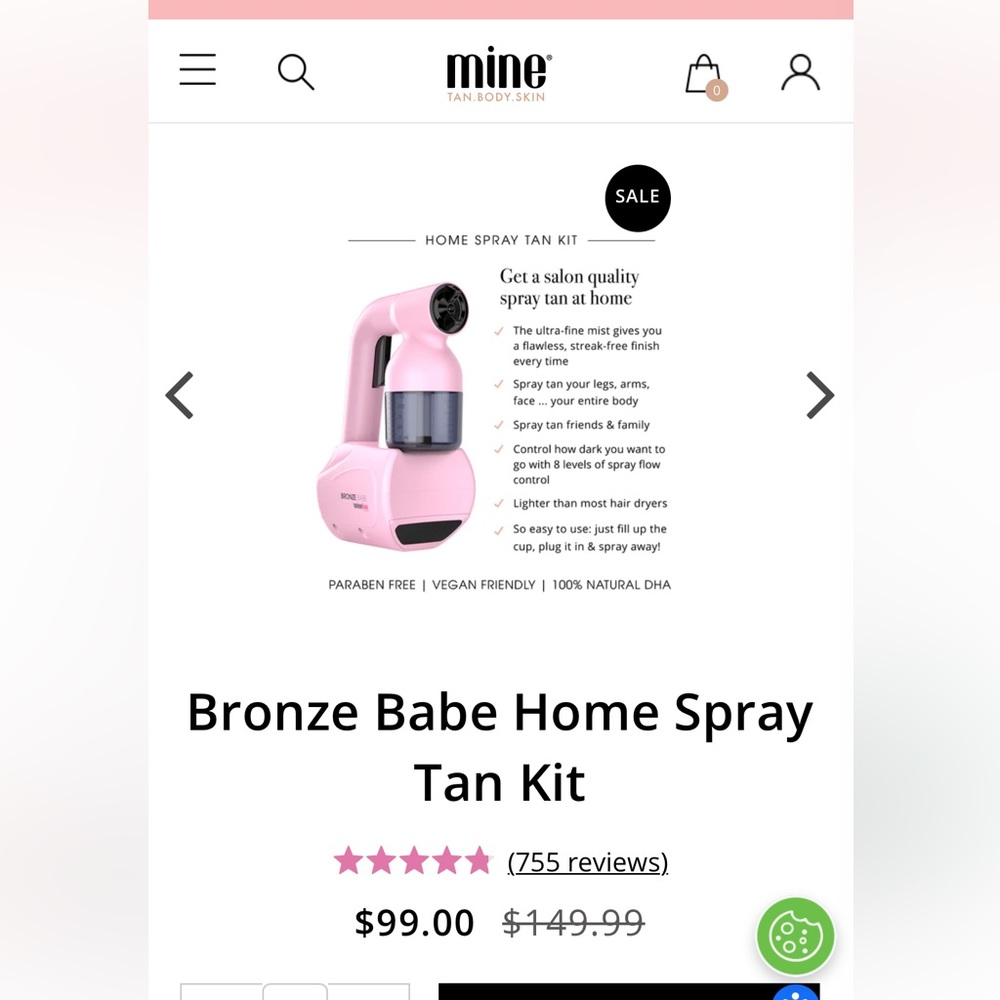Spray Tanning machine and solution